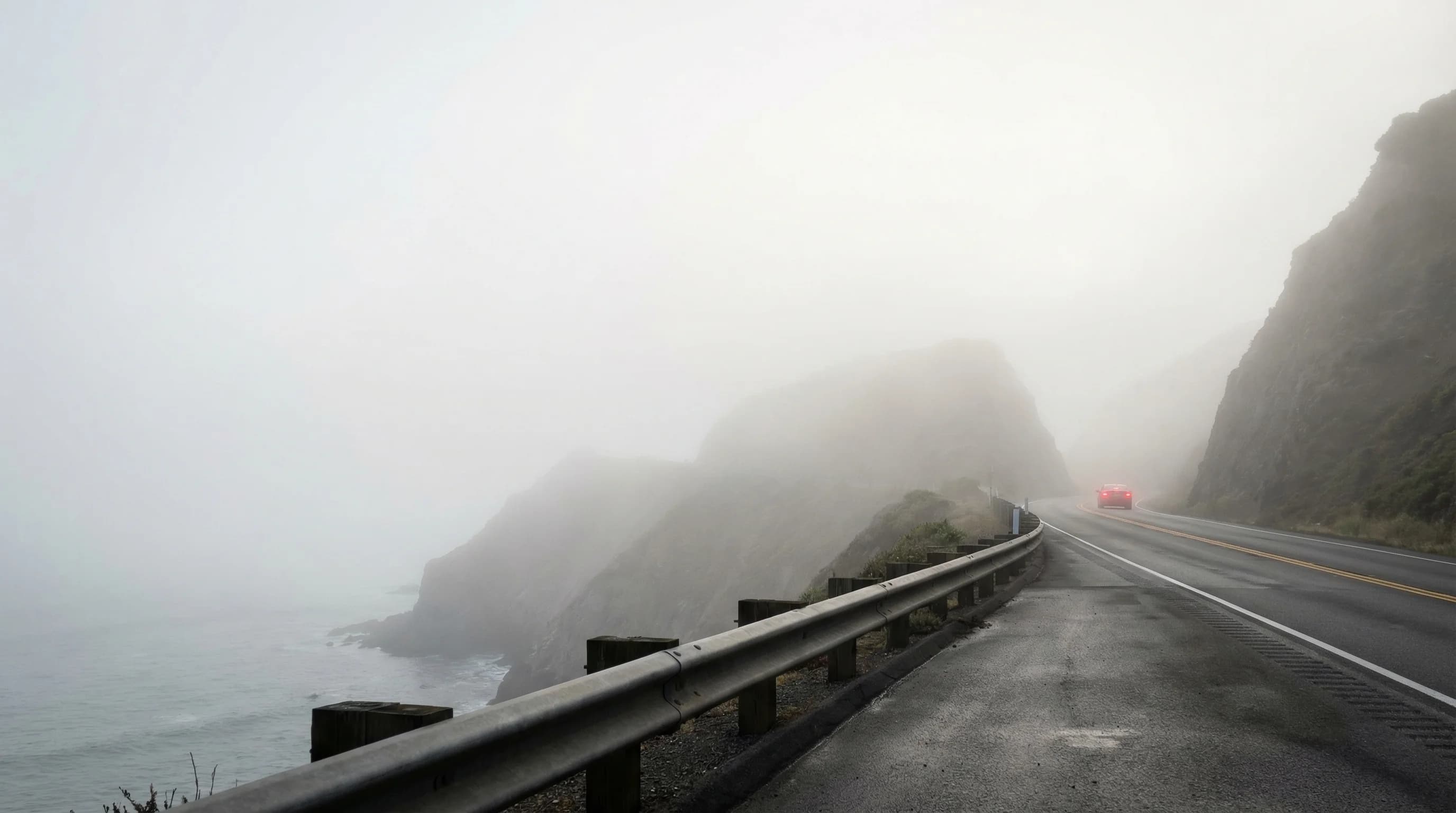 Scientific illustration explaining Driving in Bay Area Fog: Visibility and Safety Tips