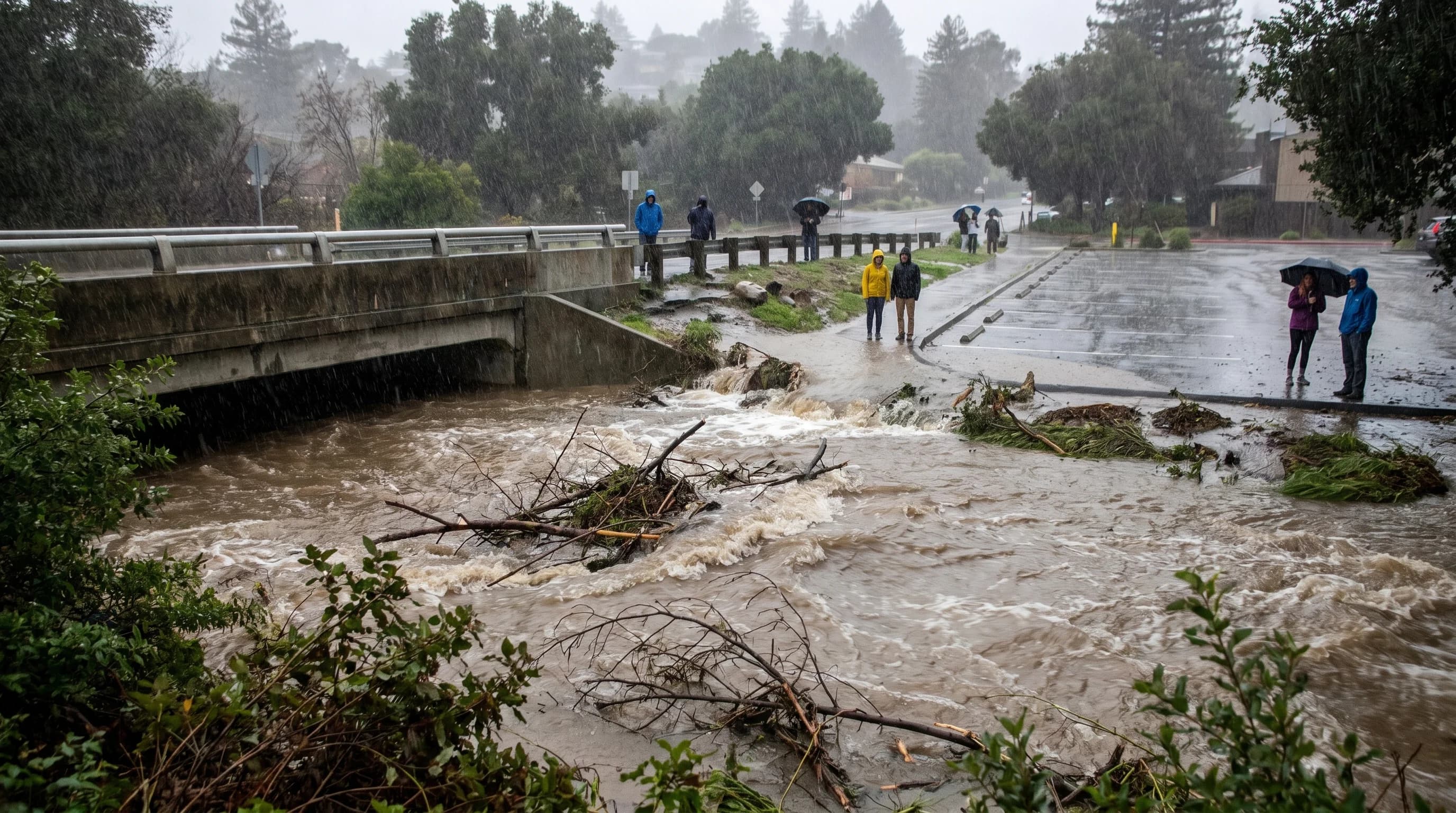 Scientific illustration explaining Most Rain in a Single Day in the Bay Area