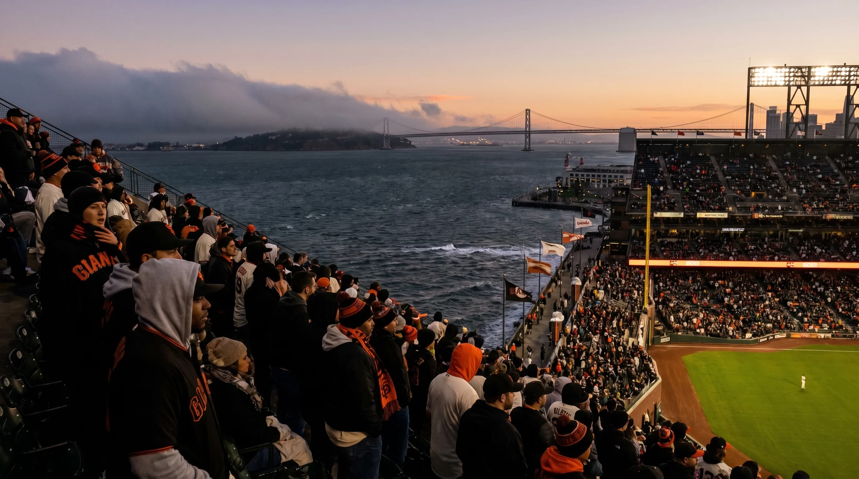 Scientific illustration explaining Best Weather for SF Giants Games at Oracle Park