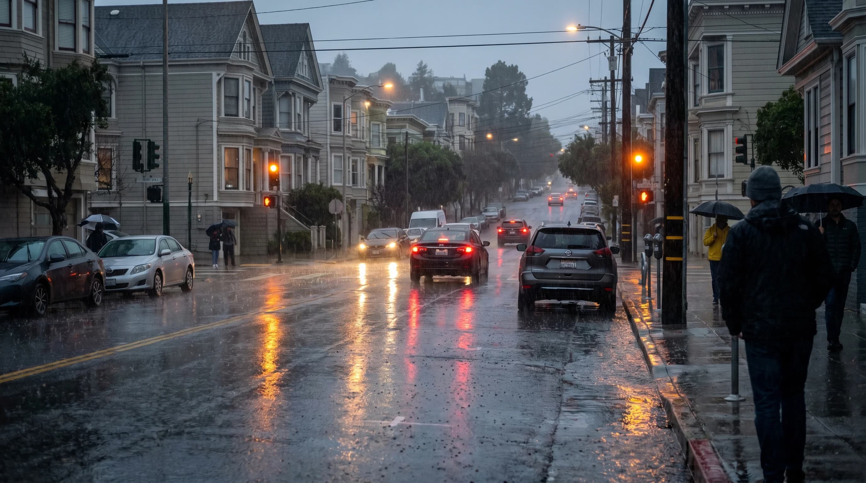 Scientific illustration explaining San Francisco Annual Rainfall: How Much Rain Does SF Get?