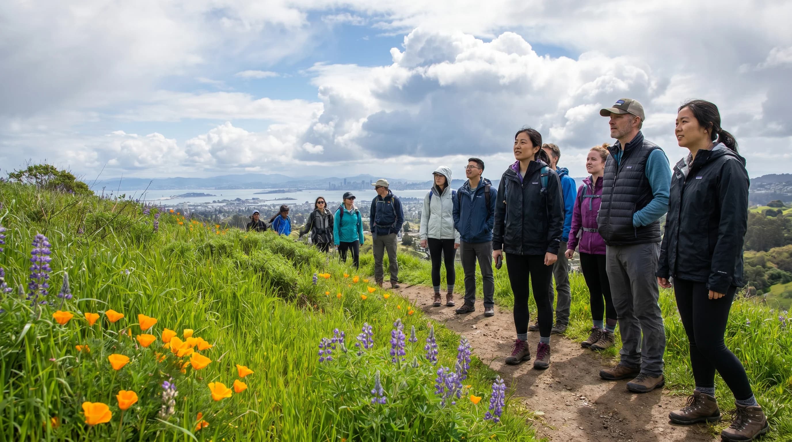 Scientific illustration explaining San Francisco Weather in March: Spring Transition