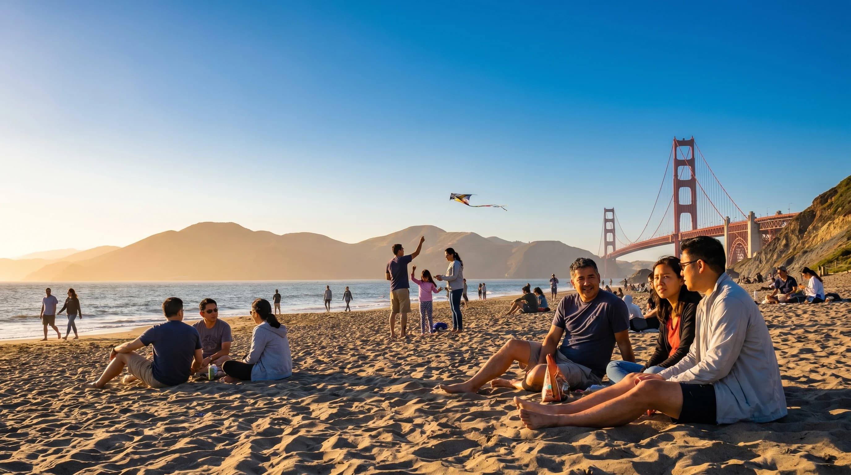 Scientific illustration explaining When Is the Bay Area Warmest?